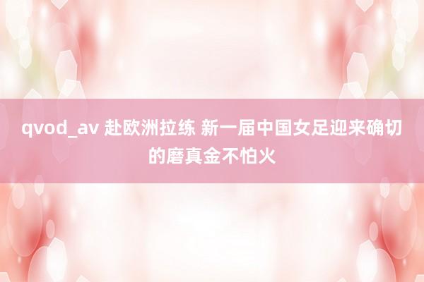 qvod_av 赴欧洲拉练 新一届中国女足迎来确切的磨真金不怕火