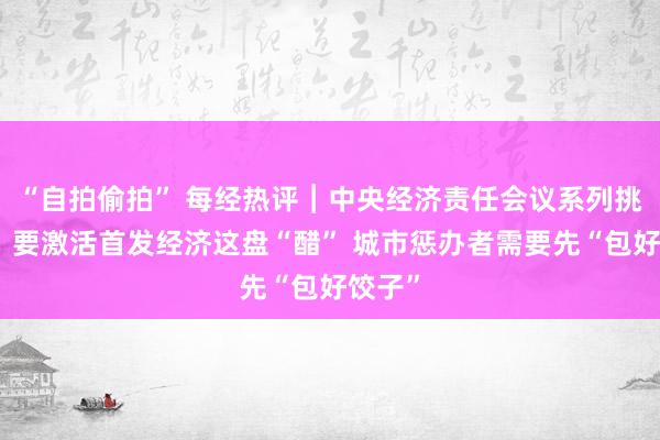 “自拍偷拍” 每经热评︱中央经济责任会议系列挑剔④：要激活首发经济这盘“醋” 城市惩办者需要先“包好饺子”