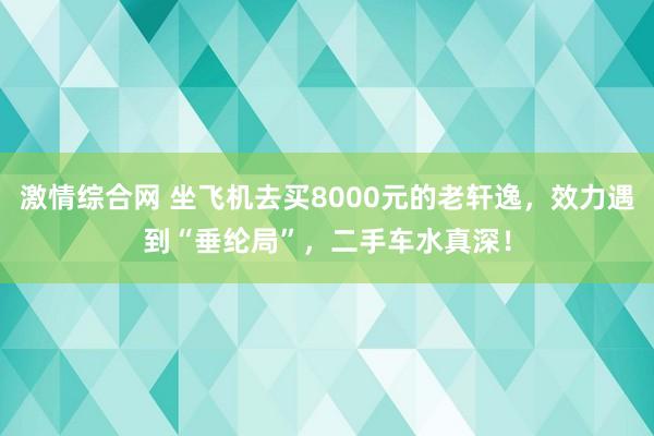 激情综合网 坐飞机去买8000元的老轩逸，效力遇到“垂纶局”