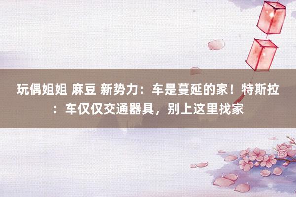 玩偶姐姐 麻豆 新势力：车是蔓延的家！特斯拉：车仅仅交通器具