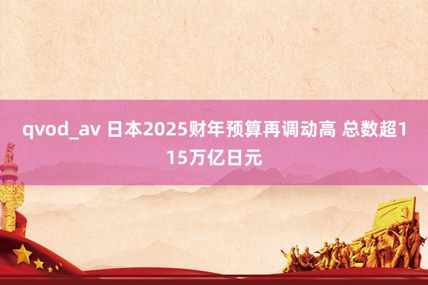 qvod_av 日本2025财年预算再调动高 总数超115万