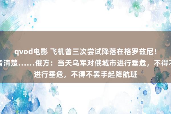 qvod电影 飞机曾三次尝试降落在格罗兹尼！坠机事故幸存者清