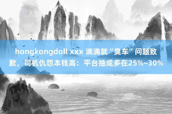 hongkongdoll xxx 滴滴就“臭车”问题致歉，司