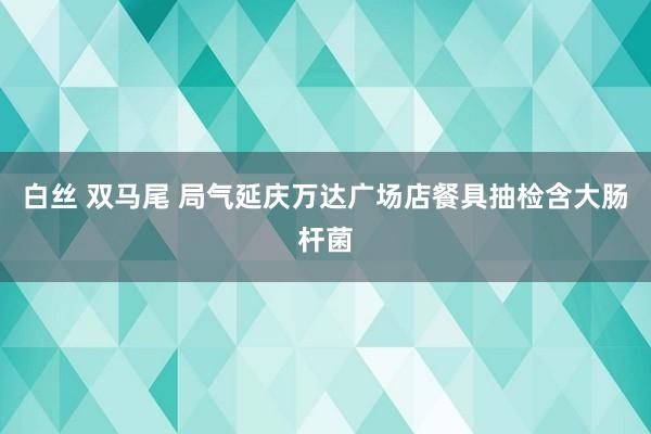 白丝 双马尾 局气延庆万达广场店餐具抽检含大肠杆菌